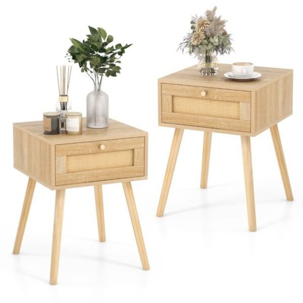 2 Naktinių staliukų komplektas Boho - Image 2