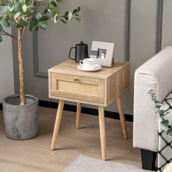 2 Naktinių staliukų komplektas Boho - Image 3